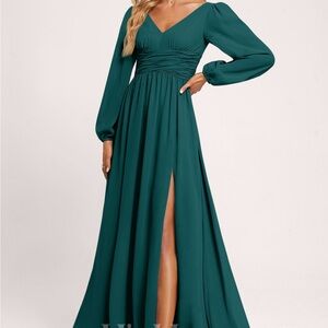 JJs House Bridesmaid Dress - Peacock